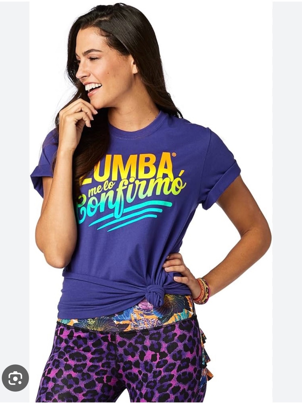 Zumba Fitness Purple Short Sleeve Tee